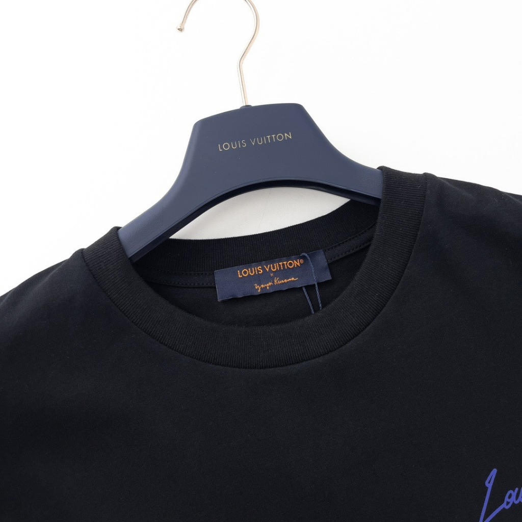 Áo thun LV quả bí ngô fulltag cổ tròn yau ngắn, Áo Phông nam nữ from rộng tay lỡ luxury chất cotton