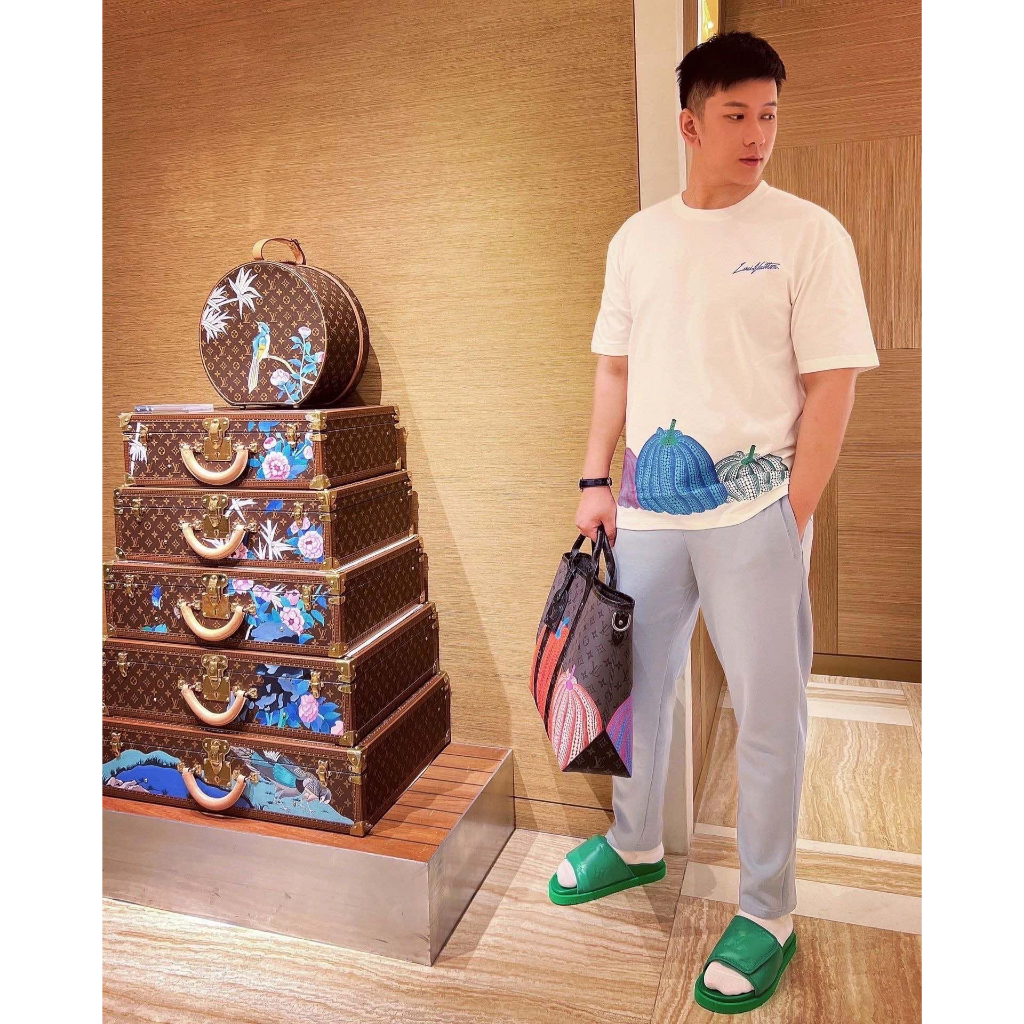 Áo thun LV Áo Louis Vuiton in họa tiết Trái Bí Vải Cotton 100% The.Outer