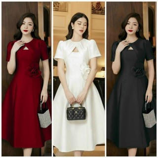 ĐẦM 2 IN 1 CÚP NGỰC KÈM ÁO KHOÁC HOA EO SMLX