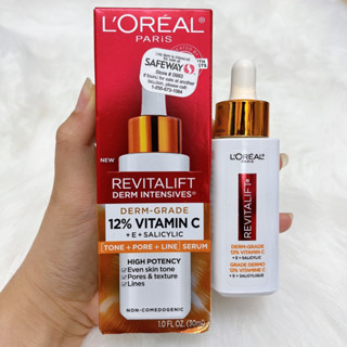 Serum trắng sáng da Loreal Revitalift 12% VitaminC+E+Salicylic 30ml