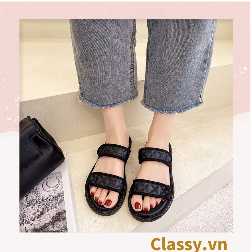 XẢ KHO - Dép bệt Classy đế mềm chống trượt, phong cách vintage hàn quốc, thích hợp đi học, đi chơi G1113