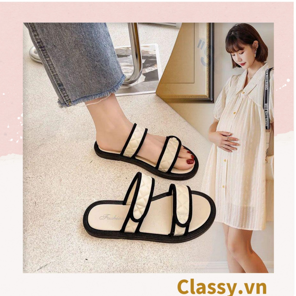 XẢ KHO - Dép bệt Classy đế mềm chống trượt, phong cách vintage hàn quốc, thích hợp đi học, đi chơi G1113