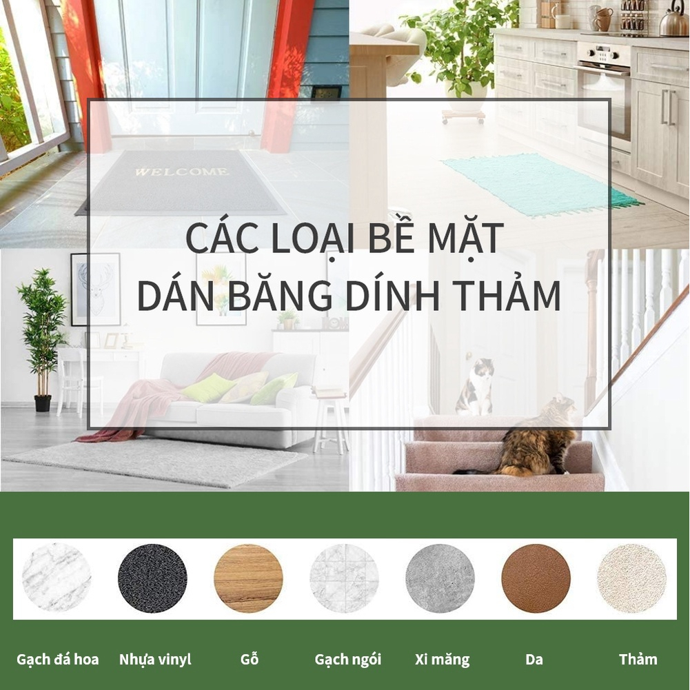 Băng dính dán thảm cố định thảm trải sàn SKORA 5cm x 10M đa năng tiện ích cho mọi gia đình thương hiệu Hàn Quốc