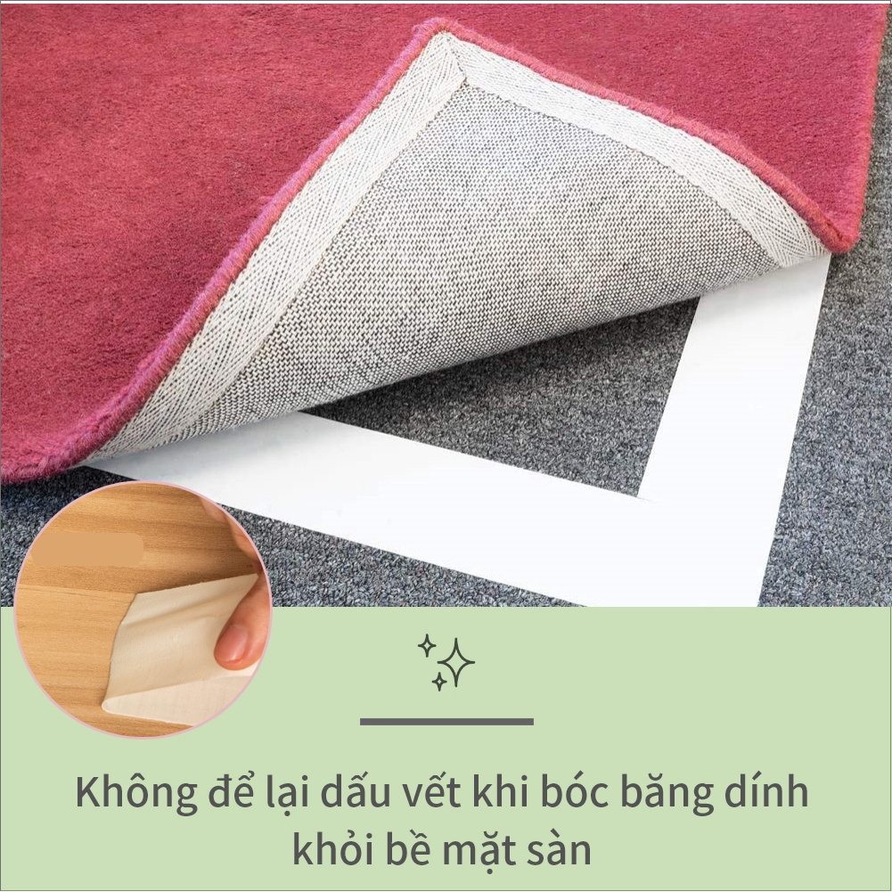 Băng dính dán thảm cố định thảm trải sàn SKORA 5cm x 10M đa năng tiện ích cho mọi gia đình thương hiệu Hàn Quốc