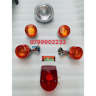 Bộ đèn + xi nhan trước - sau xe cub 86
