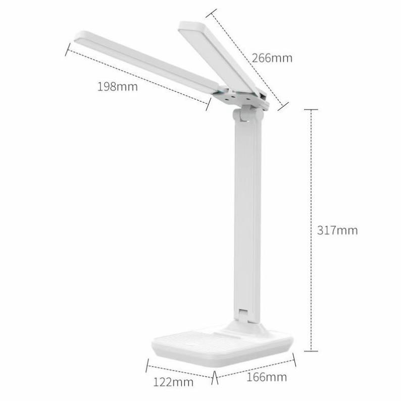 Đèn led 2 nhánh, mỗi nhánh 24 bóng  để bàn nối mi