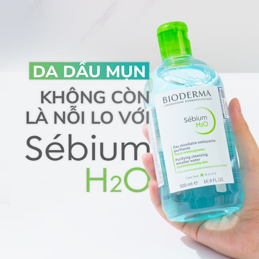 Nước Tẩy Trang Bioderma Sensibio H20 dành cho da dầu, da mụn, da hỗn hợp 500ml