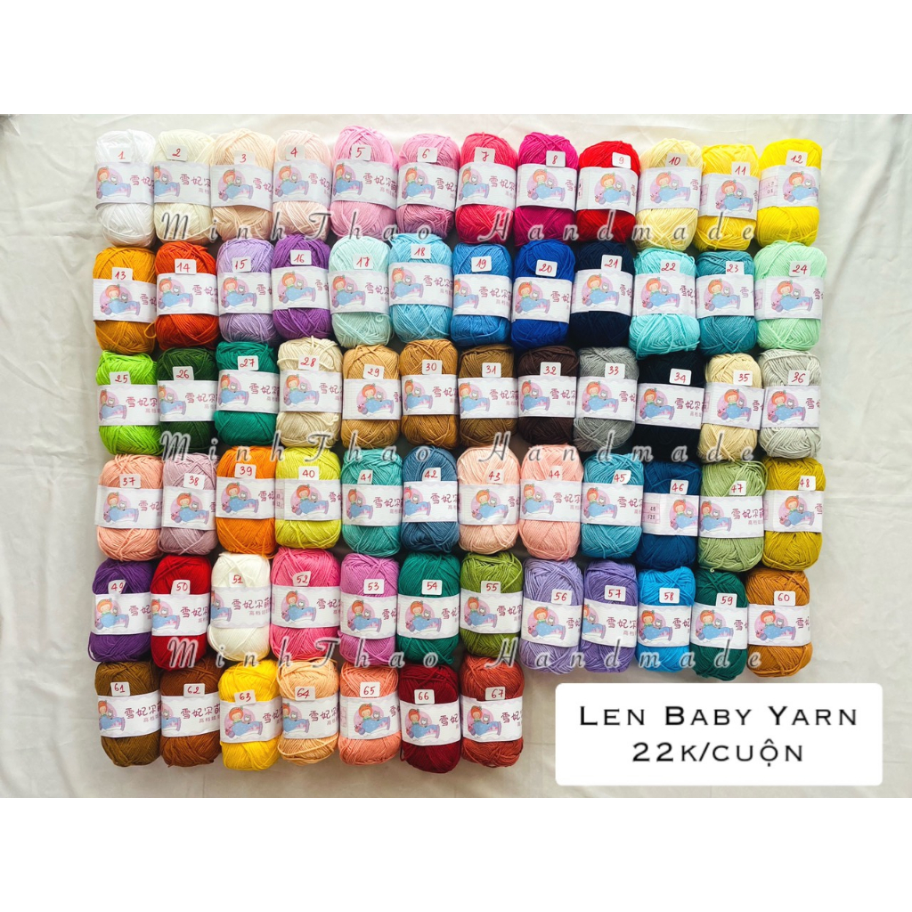 Len Baby Yarn màu 1-50