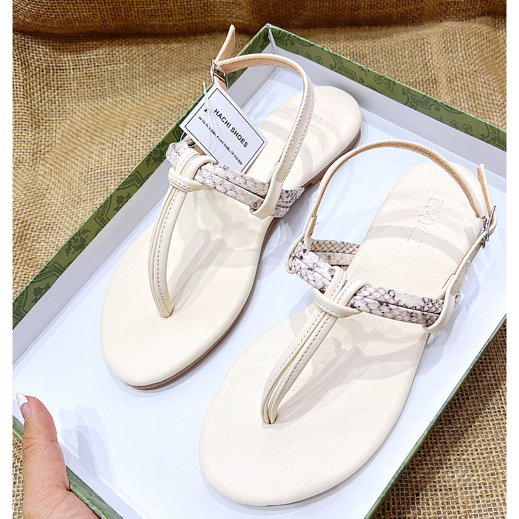 SANDAL NỮ DÂY KẸP ĐẾ BẰNG C098 - HACHI SHOES