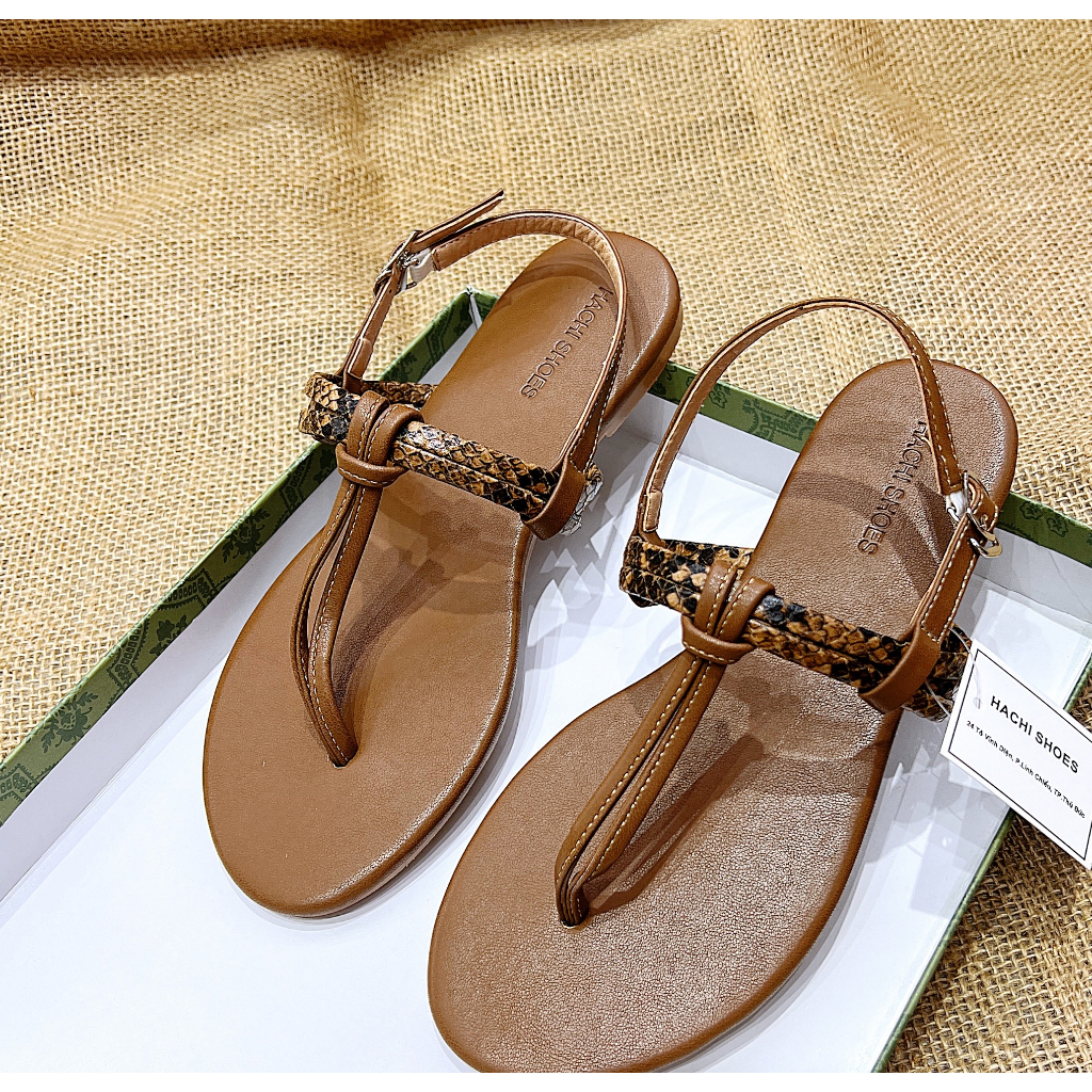 SANDAL NỮ DÂY KẸP ĐẾ BẰNG C098 - HACHI SHOES
