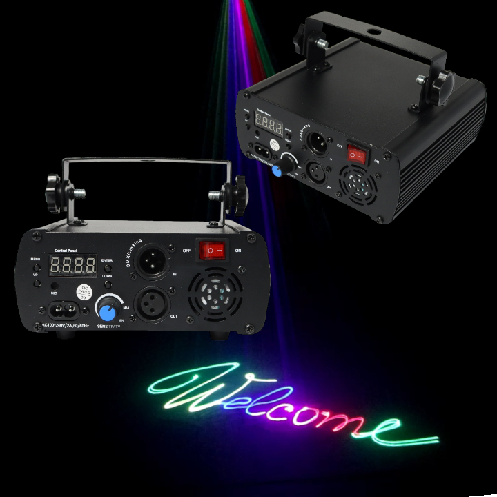 Đèn Disco Mẫu Mới 002 Đánh Tia Laser RGB, Tích Hợp Điều Khiển Đa Năng Từ Xa, Đồ Hoạ 3D Và Nhiều Màu