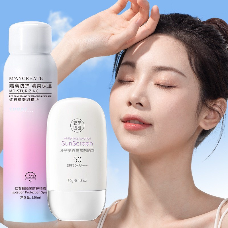 xịt chống nắng , kem chống nắng Maycreate
