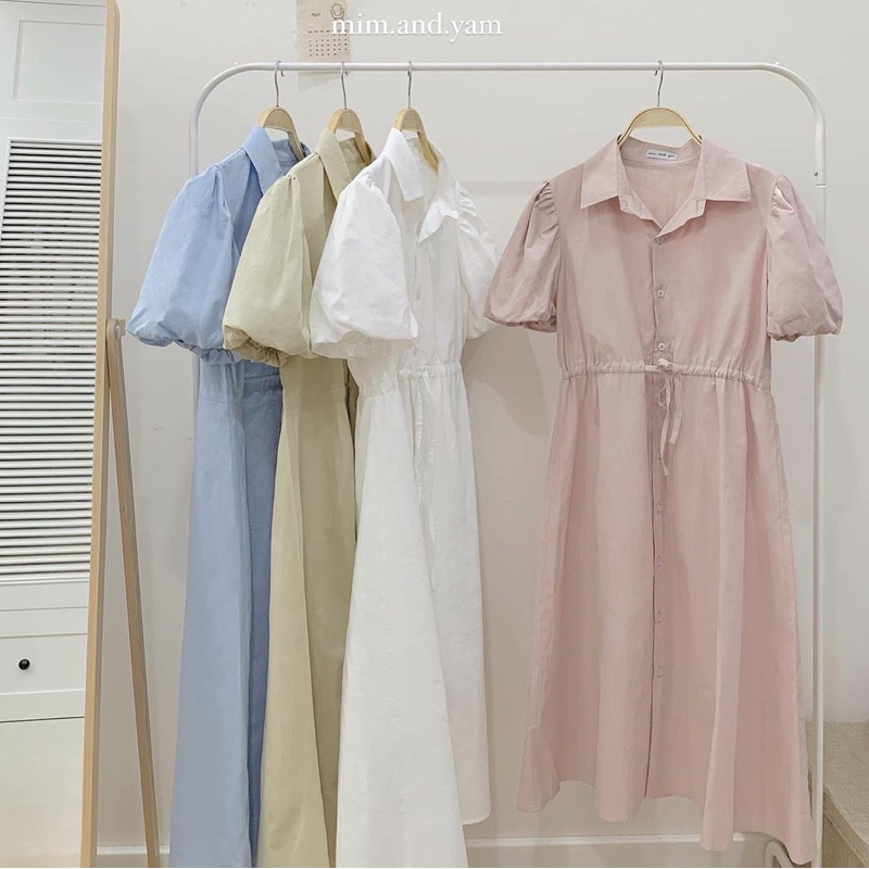 Váy sơmi tay bồng