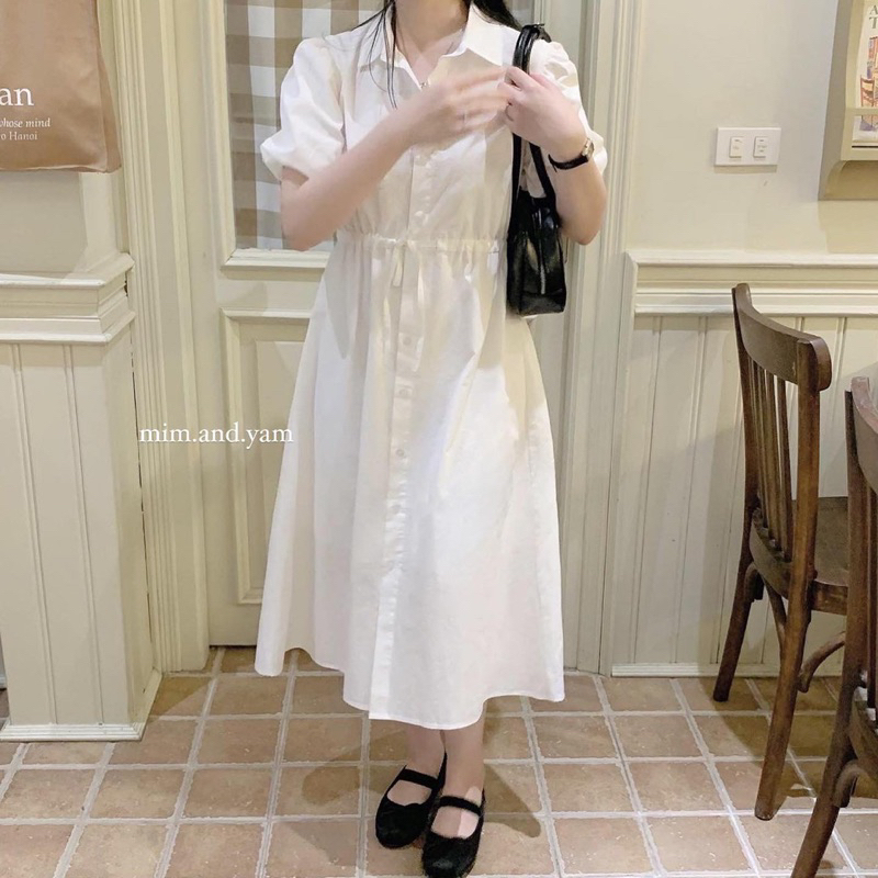 Váy sơmi tay bồng