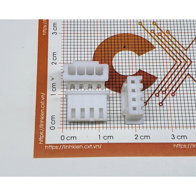 Header Cái XH2.54-4P 2.54mm trắng