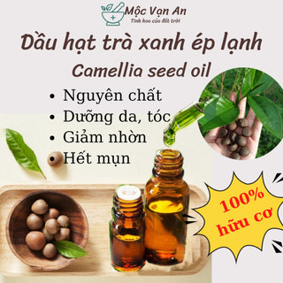 Dầu hạt trà xanh ép lạnh, dầu camellia seed oil hữu cơ 100%