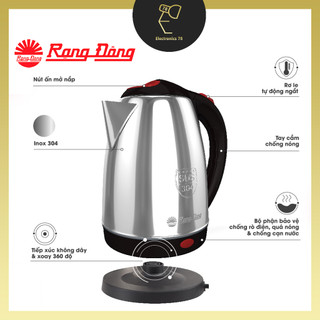 Bình Siêu Tốc Rạng đông, Ấm Đun Siêu Tốc, Bình Nấu Nước [1.8L- Inox]