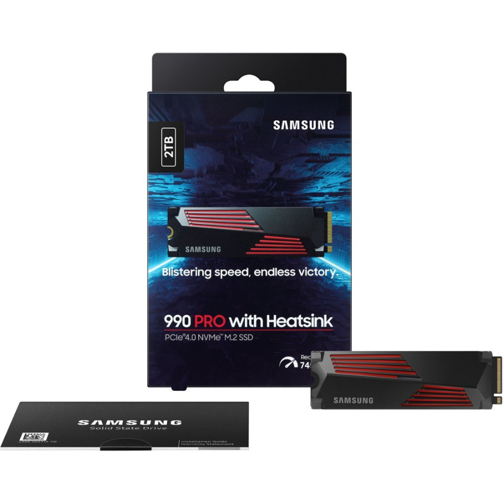 Ổ cứng Samsung SSD 990 PRO with Heatsink  PCIe Gen 4.0x4  NVMe 2.0 – 1TB/2TB Hàng Chính Hãng Samsung
