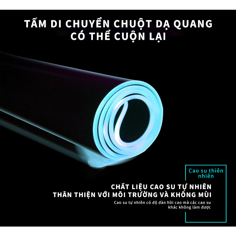 Miếng Lót Chuột Chơi Game CHOETECH RGB Miếng Lót Chuột Lớn Chuột Máy Tính Có Đèn Led Cho Game Thủ, Thảm Để Bàn