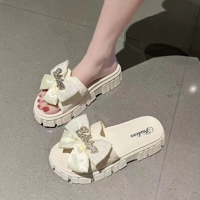 Dép lê quai 🔥ĐÍNH NƠ🔥 thời trang độn đế sang chảnh MSP2089NO