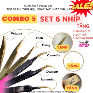 Combo Tặng khi mua 6 cây nhíp bất kì . Dụng cụ nối mi Hani Beauty
