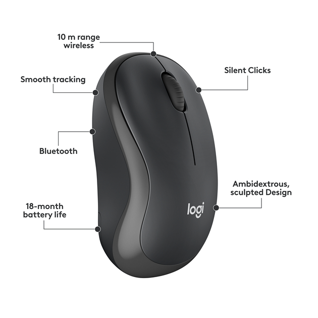 Chuột Logitech M240 - Silent Switch - Không dây