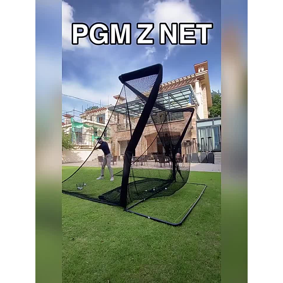 Khung tập golf chính hãng PGM kích thước 2.5m x 2.5m - tặng kèm thảm tập golf và bóng tập, tee cao su