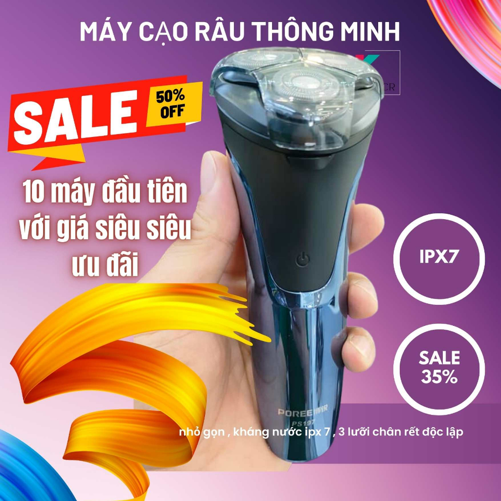 máy cạo râu cao cấp ps197 đa năng kháng nước ipx7 mua tặng người thân cực kỳ ý nghĩa