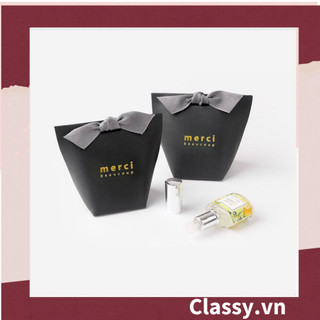 Túi giấy đựng quà Mini (đã bao gồm nơ) đơn sắc dễ thương 5.7x 6x10cm đựng son, trang sức, nước hoa làm quà tặng Q552