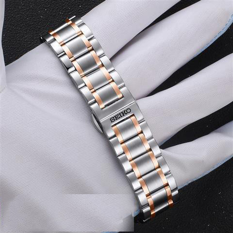 Dây đeo bằng thép không ghỉ thay thế cho đồng hồ SEIKO 5 SNKP09K1 SNKM85J1