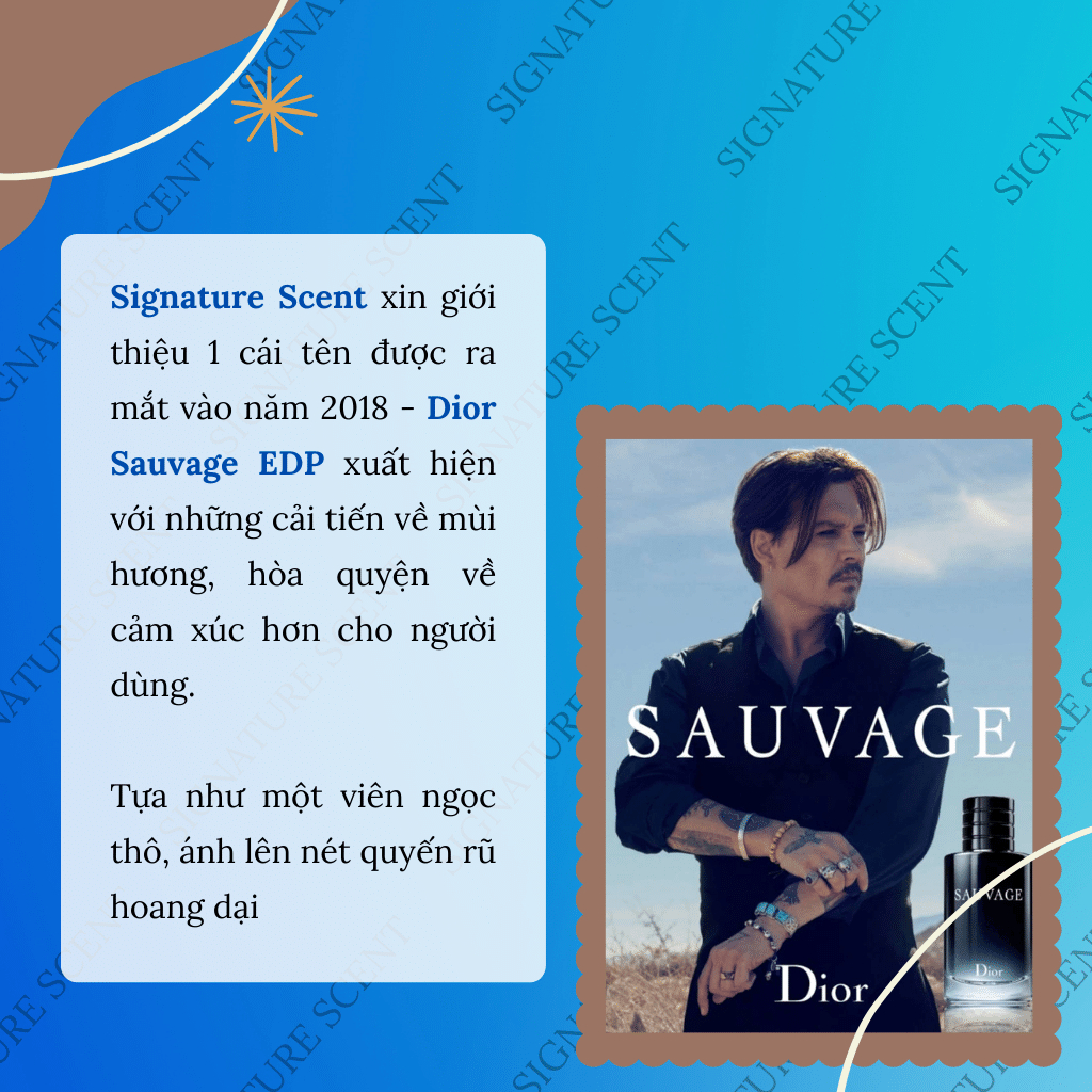 Nước hoa Di​or Sau​vage EDP 100ml - Dầu thơm nam tính đi học đi làm đi tiệc