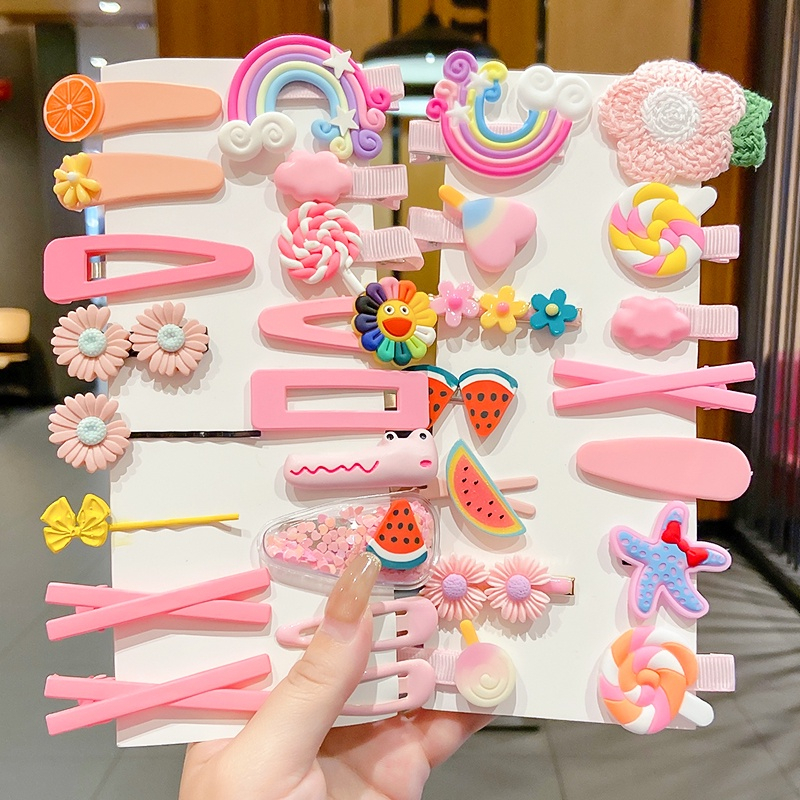 Set 14 Kẹp Tóc Siêu Cute Cho Bé Gái