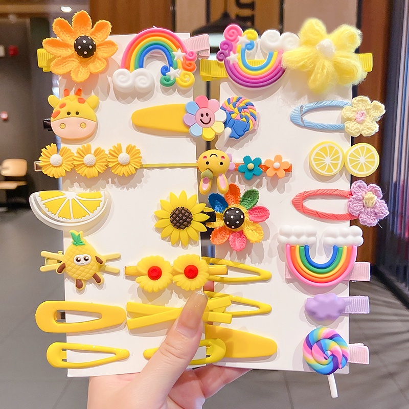 Set 14 Kẹp Tóc Siêu Cute Cho Bé Gái