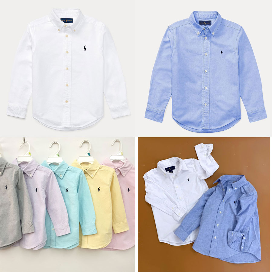 Sơ mi dài tay cho bé trai đẹp xuất sắc hàng VNXK