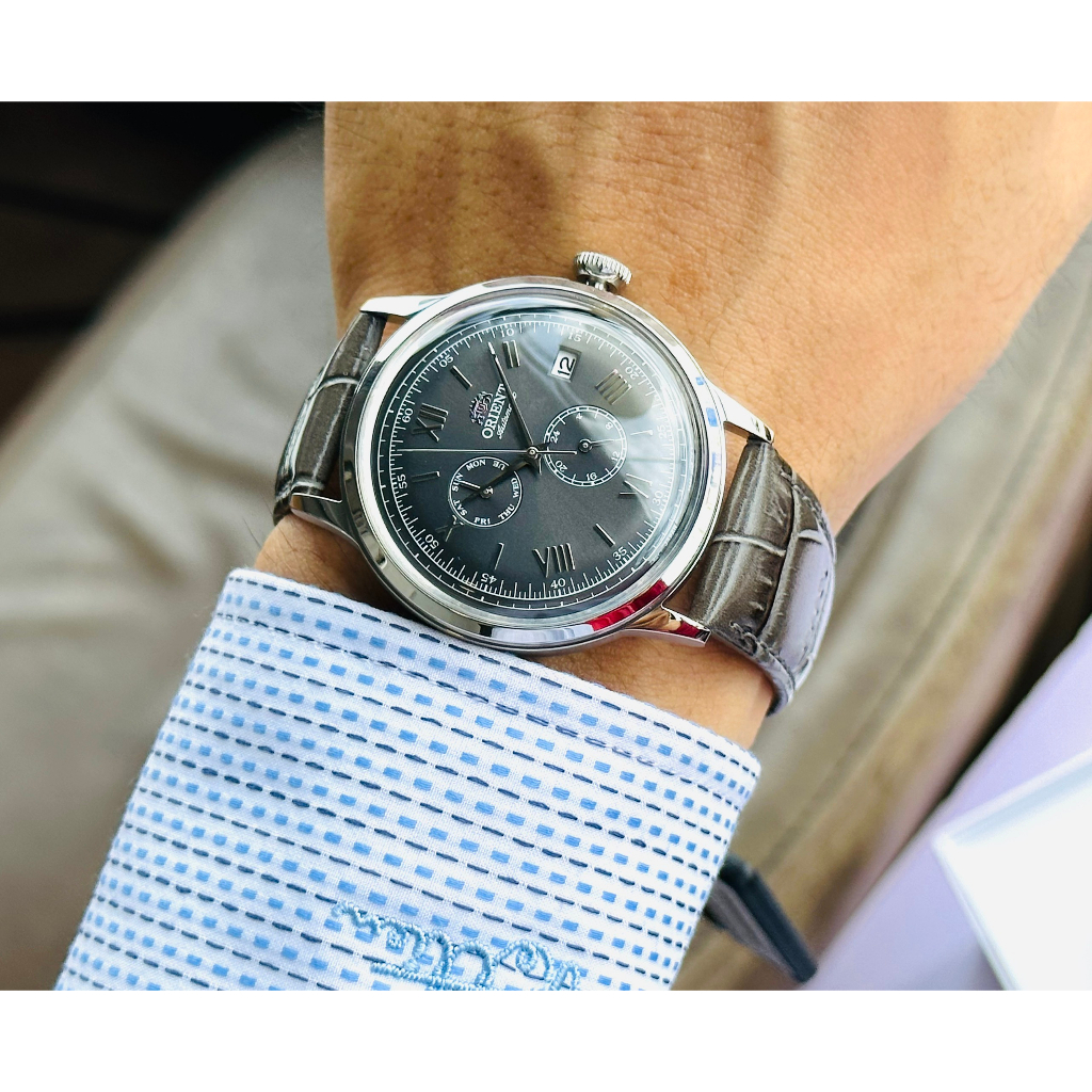 Đồng hồ nam dây da Orient Automatic Bambino 2023 RA AK0704N10B