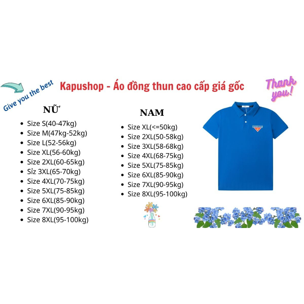 Áo thun đoàn thanh niên Việt Nam chất đẹp hàng loại 1, chất cá sấu co giãn 4 chiều.