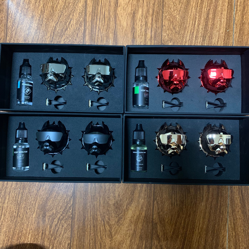 Nước hoa cài cửa gió điều hòa ô tô đầu chú Pitbull