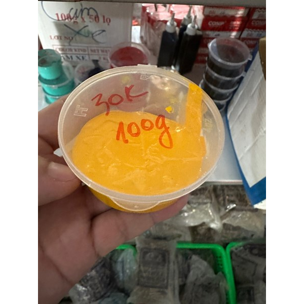 Màu vàng dùng để pha composite làm màu bề mặt sản phẩm - 100g