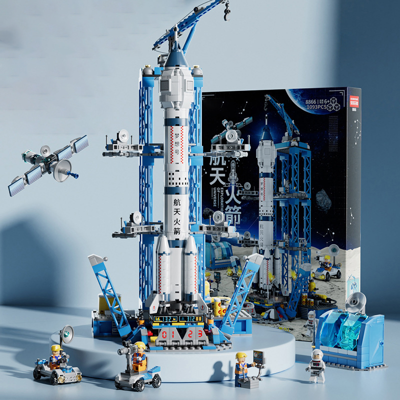 Đồ chơi lắp ráp lego Tàu Vũ Trụ 1093 chi tiết, lắp ráp lego tàu khám phá không gian dạng hộp giấy