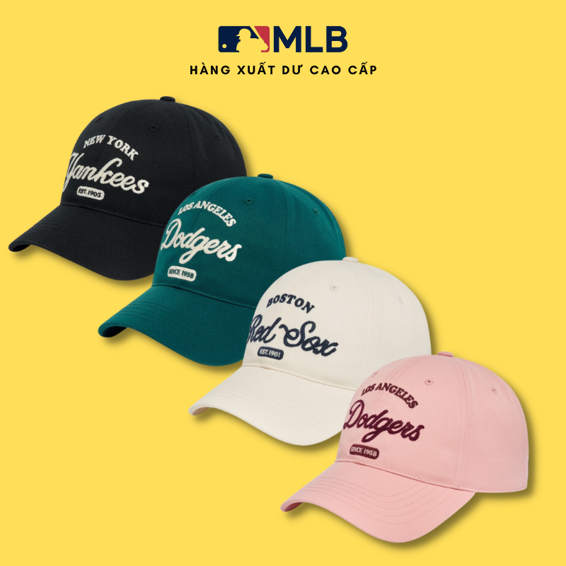 Mũ lưỡi trai MLB hàng xuất dư cao cấp phong cách Hàn Quốc dành cho cả nam và nữ - Hùng Nón Hiệu