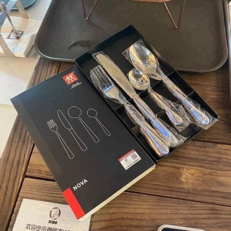 Set 4 món Thìa đĩa dao ZWILLING NOVA siêu đẹp- TT