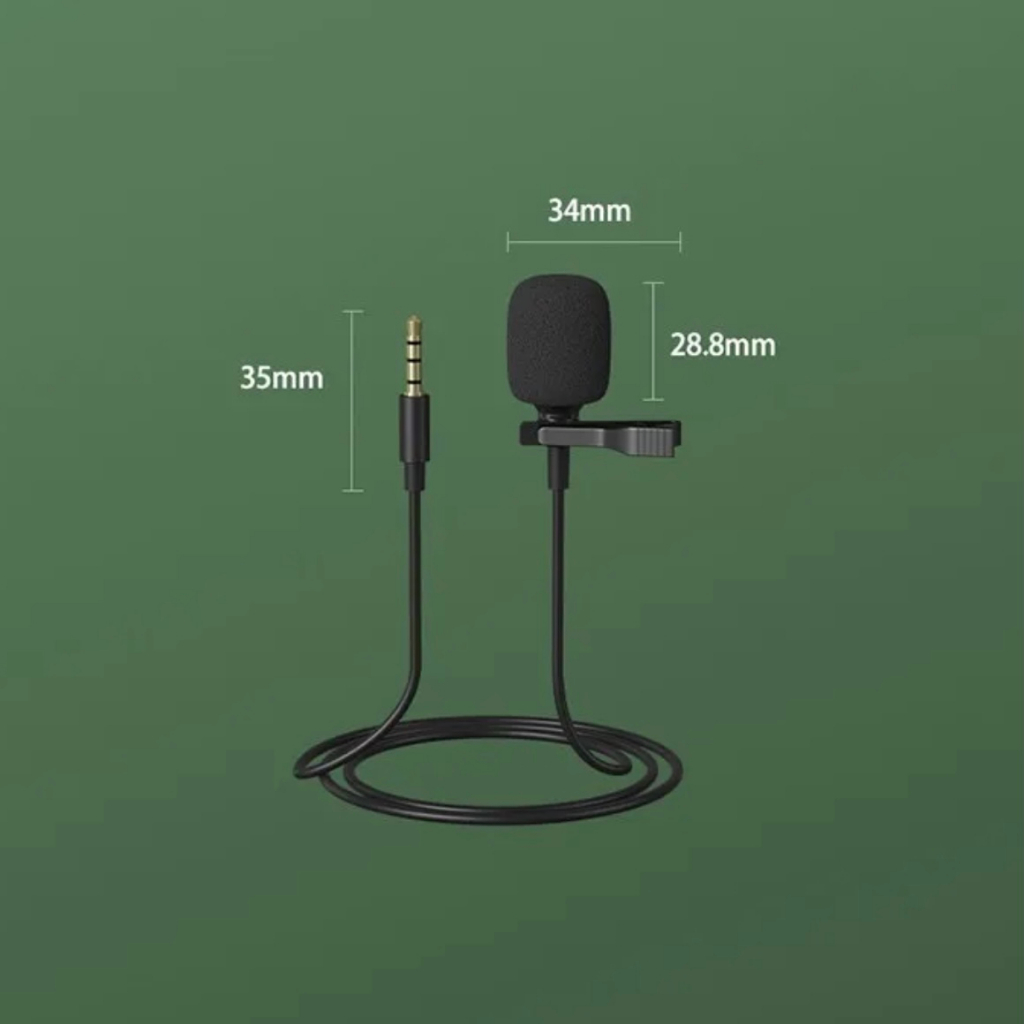 Micro cài áo Microphone hàng chuẩn Jack 3.5mm, cổng Lightning, cổng Type-C cho điện thoại