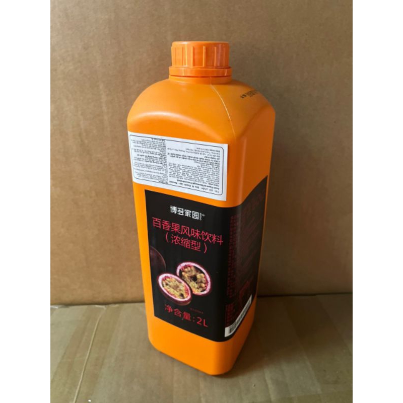 SIRO BODUO vị Chanh Leo, Táo, Việt Quất, Dâu và Đào chai 2 Lít.