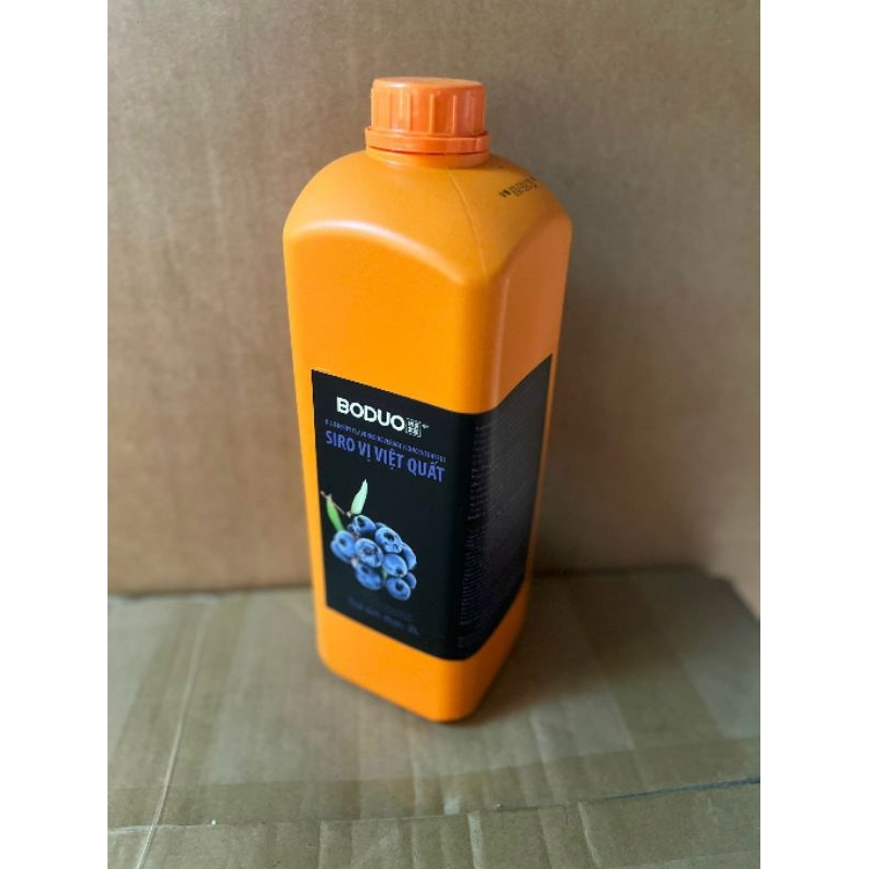 SIRO BODUO vị Chanh Leo, Táo, Việt Quất, Dâu và Đào chai 2 Lít.