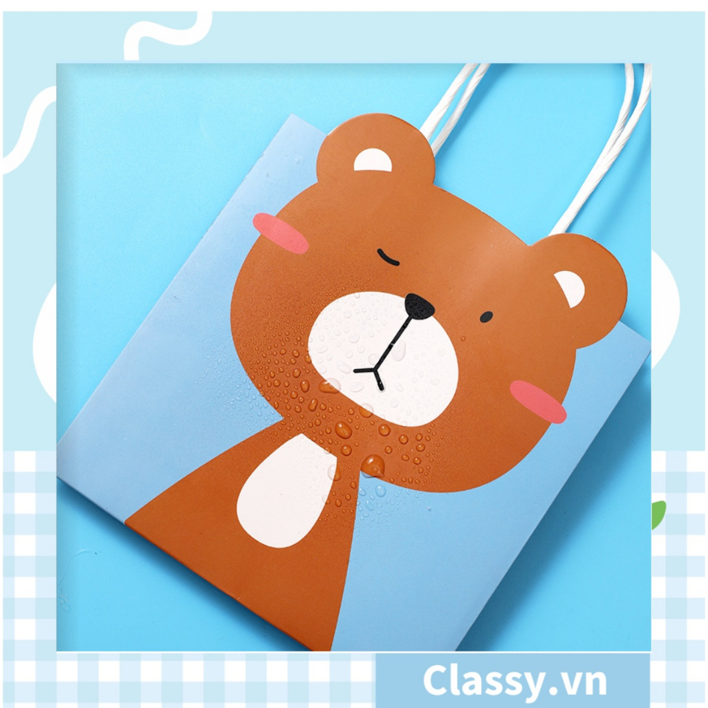 Túi quà tặng Classy, túi giấy quai xách hình con vật siêu dễ thương Q1548