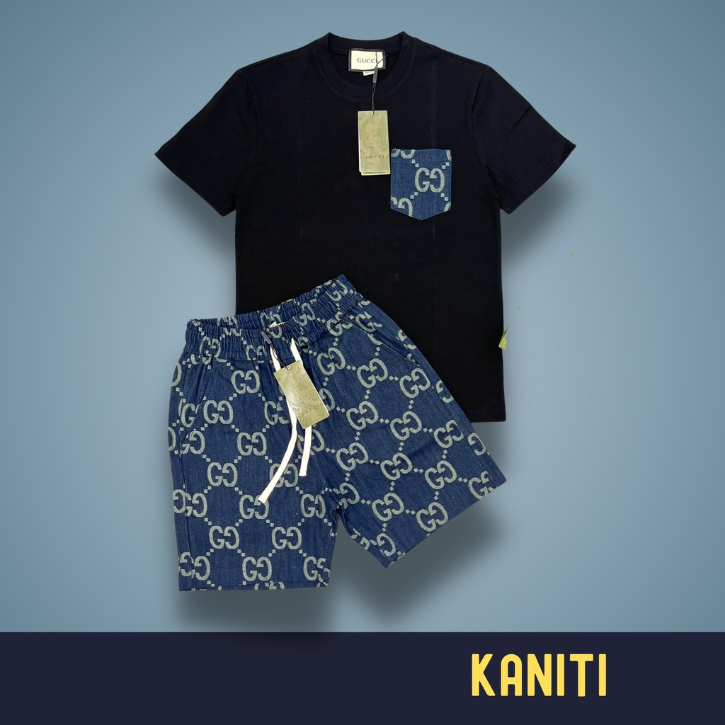 Bộ Thể Thao Gucci Chất Cotton Dày Dặn Full Box- Set Cộc Tay Dior Amiri Guci Nam 99K Siêu Rẻ Chất Co Giãn Thoáng 4.9 46 Đ