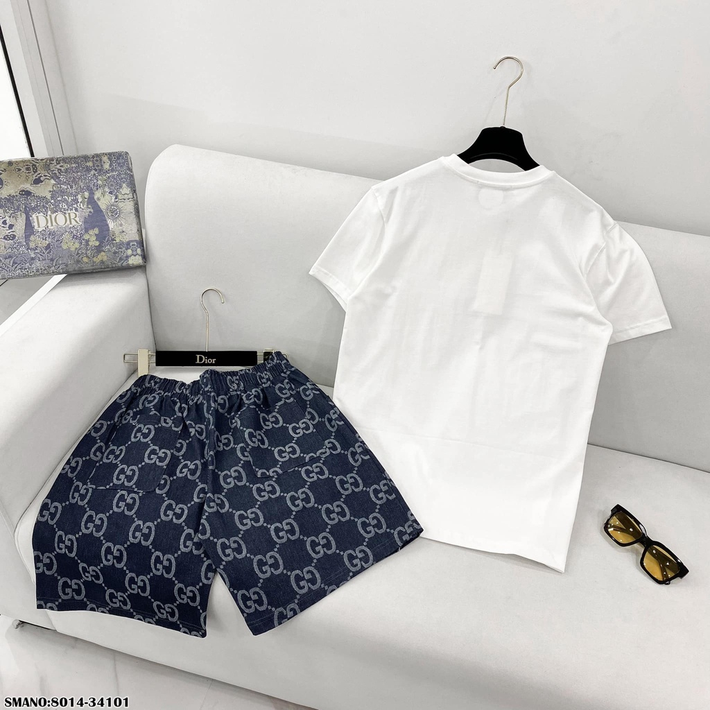 Bộ Thể Thao Gucci Chất Cotton Dày Dặn Full Box- Set Cộc Tay Dior Amiri Guci Nam 99K Siêu Rẻ Chất Co Giãn Thoáng 4.9 46 Đ