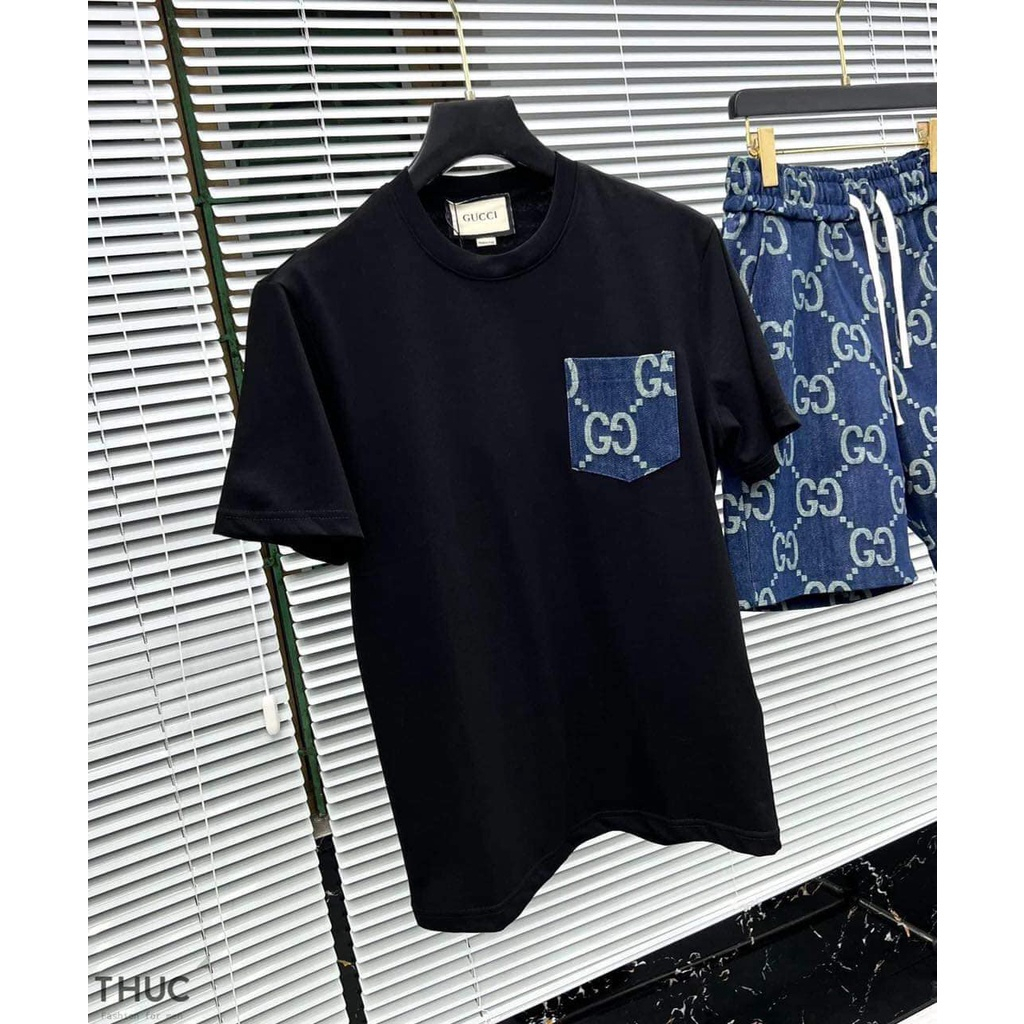 Bộ Thể Thao Gucci Chất Cotton Dày Dặn Full Box- Set Cộc Tay Dior Amiri Guci Nam 99K Siêu Rẻ Chất Co Giãn Thoáng 4.9 46 Đ