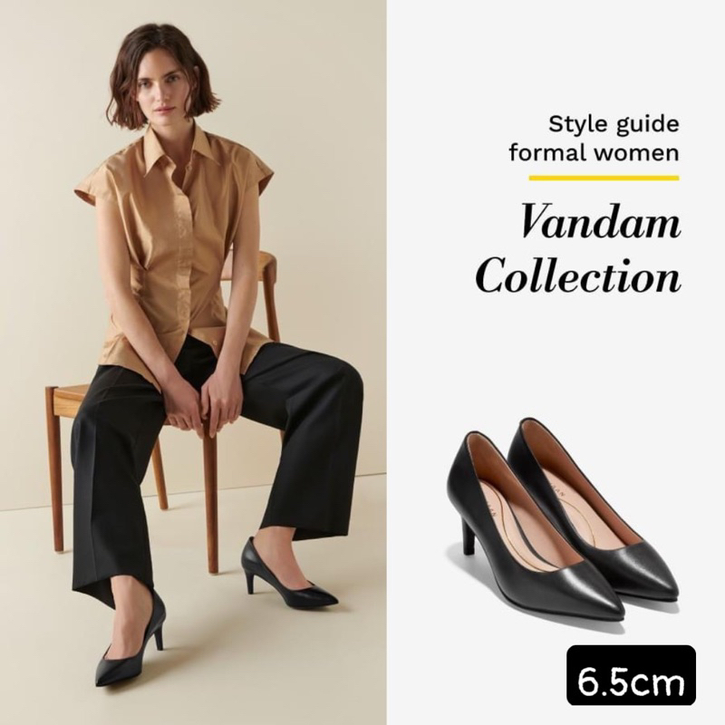 Giày cao gót nữ 7cm Cole Haan da thật siêu êm chân lót da thật mềm êm