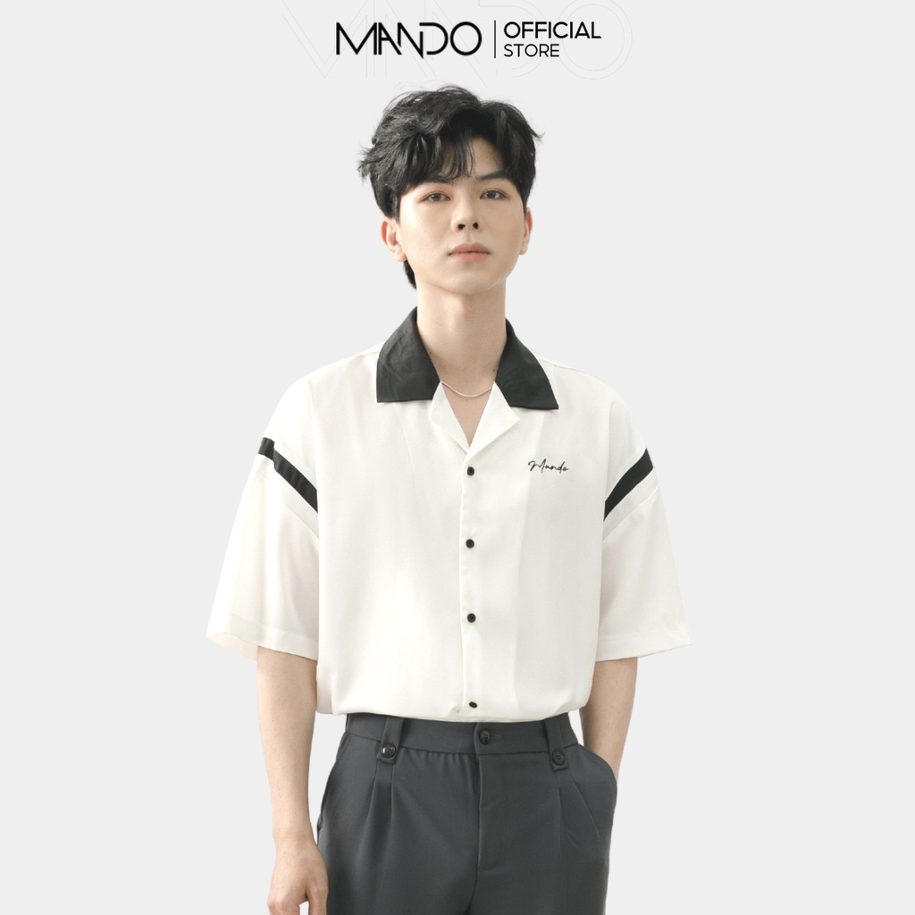 Áo Sơ Mi Nam Cuban Shirt Ngắn Tay MANDO Họa Tiết Vải Lụa Form Rộng Unisex Thời Trang Hàn Quốc SMD122 - SHT001- SHT016